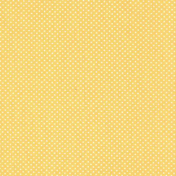 Tecido Estampado - Mini Poa Amarelo Cor 134 - Des.1002 - 0,50x1,50mt