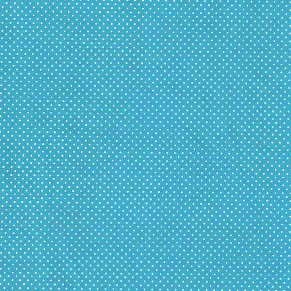 Tecido Estampado - Mini Poa Azul Turquesa  Cor 41 -  Des.1002 - 0,50x1,50mt