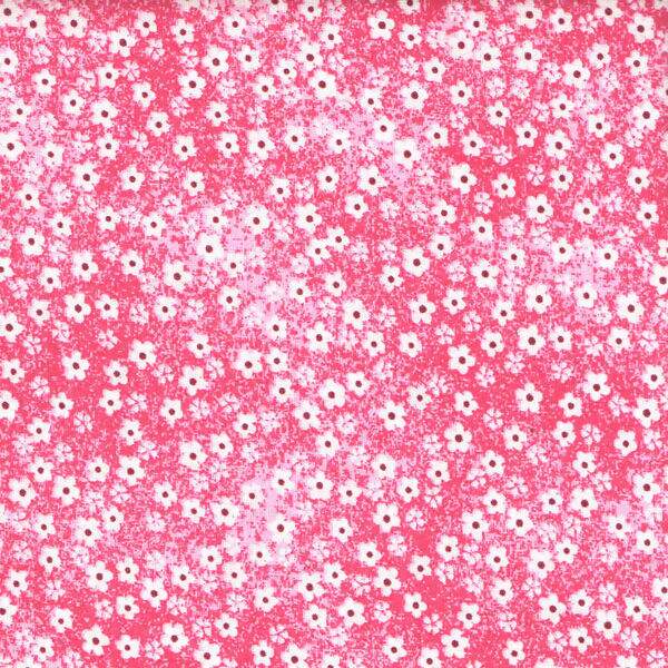 Tecido Estampado - Florzinhas Rosa Cor 1 - Des.2626 - 0,50x1,50mt
