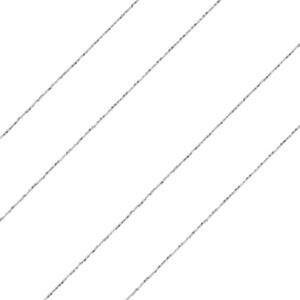Fita de Cetim Branca com Ourela Prata - Ord.103 - 15 mm - Peça com 10 metros - Najar