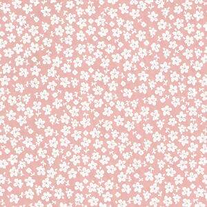 Tecido Estampado - Florzinhas Rosê Cor 053 -  Des.2117 - 0,50x1,50mt