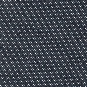 Tecido Estampado - Mini Poa Azul Marinho  Cor 605 -  Des.1002 - 0,50x1,50mt