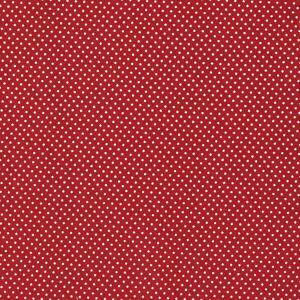 Tecido Estampado - Mini Poa Vermelho  Cor 106 -  Des.1002 - 0,50x1,50mt