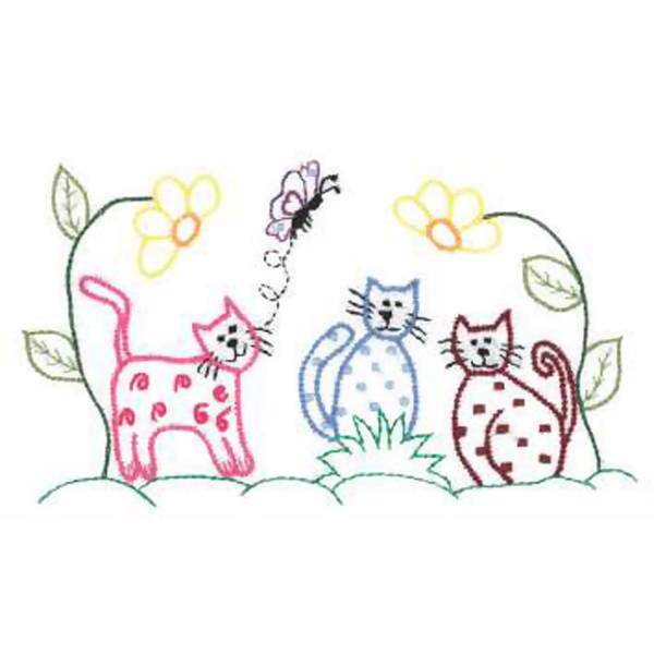 Kit de Pano de Prato Riscado 12 Unidades - Variados