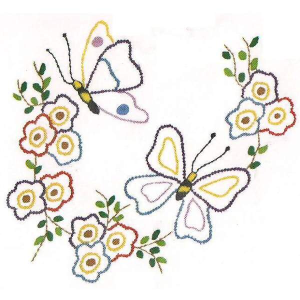 Kit de Pano de Prato Riscado 12 Unidades - Variados