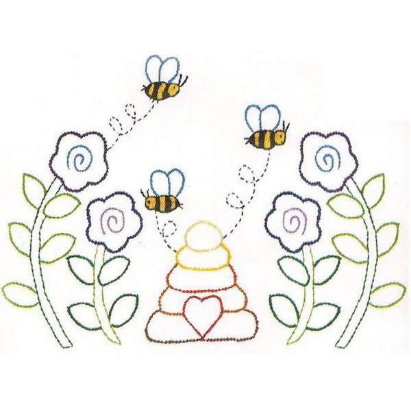 Kit de Pano de Prato Riscado 12 Unidades - Variados