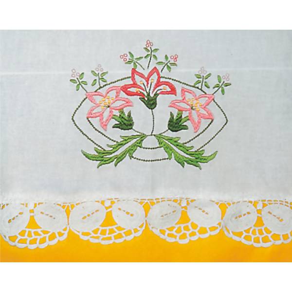 Tecido Riscado para Bordar - Flores 1740 - 50x70cm