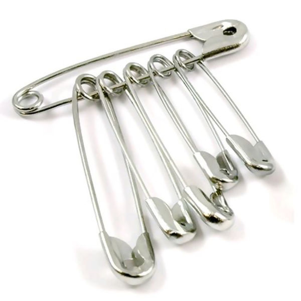 Alfinete de Segurança Niquelado - 50 unidades