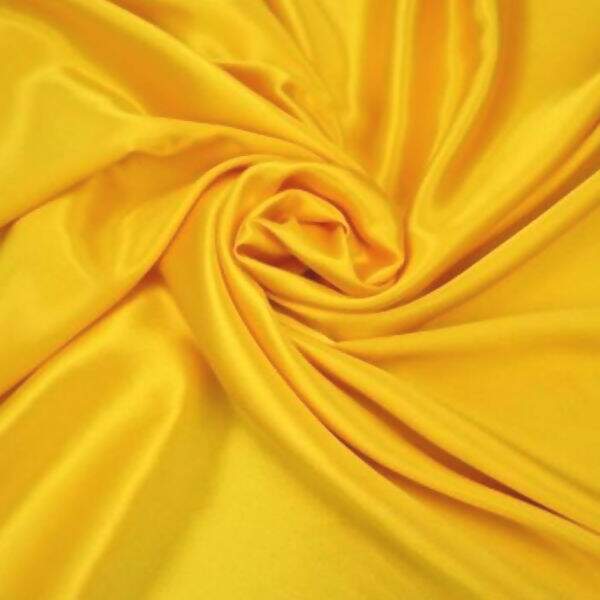 Tecido de Cetim Amarelo Ouro - 1,00x1,40mt