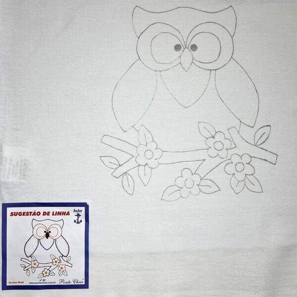 Pano de Prato Riscado para Bordar Des. 68