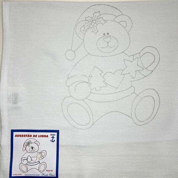 Pano de Prato Riscado para Bordar - Natal Des.09