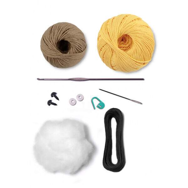 Kit Amigurumi Coleção Safári Baby - Girafa