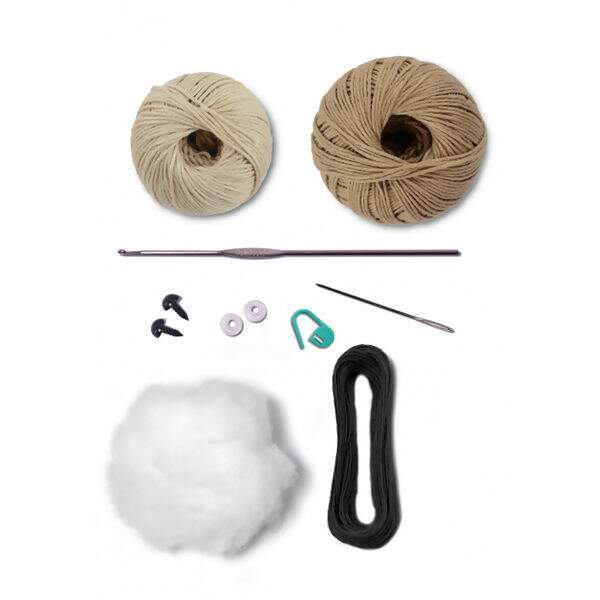 Kit Amigurumi Coleção Safári Baby - Macaco