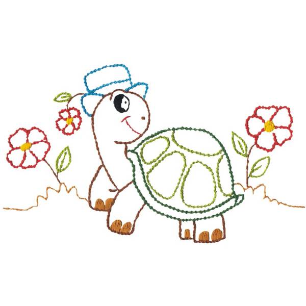 Kit de Pano de Prato Riscado 12 Unidades - Bichos