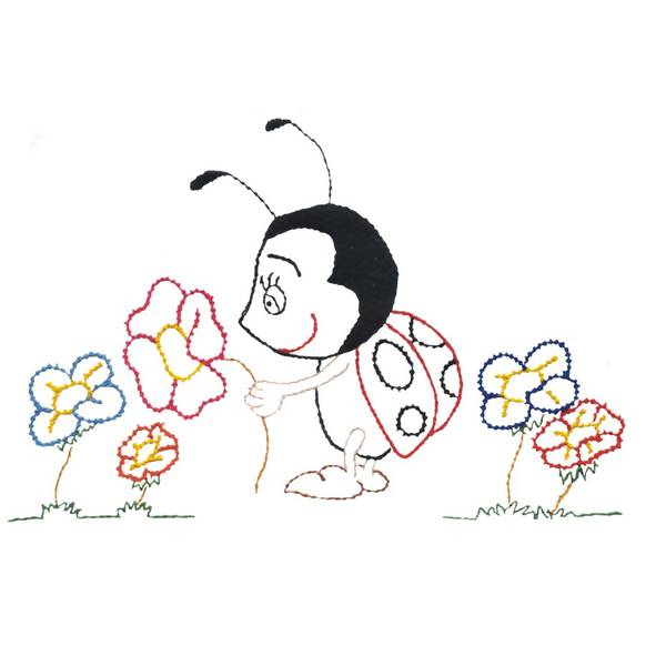 Kit de Pano de Prato Riscado 12 Unidades - Bichos