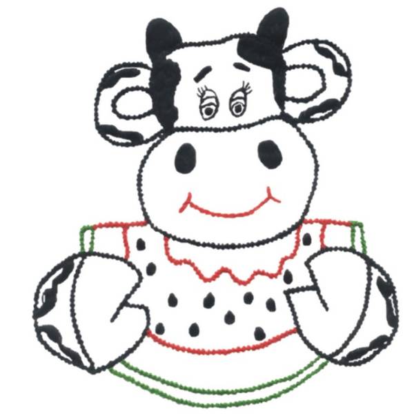 Kit de Pano de Prato Riscado 12 Unidades - Bichos