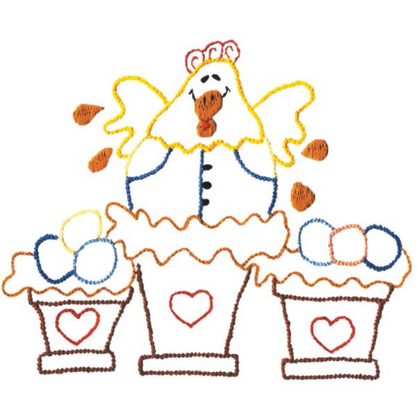 Kit de Pano de Prato Riscado 12 Unidades - Bichos