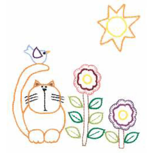 Kit de Pano de Prato Riscado 12 Unidades - Bichos