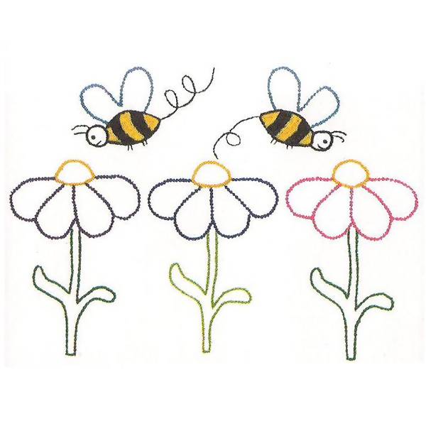 Kit de Pano de Prato Riscado 12 Unidades - Variados