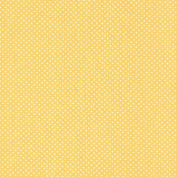 Tecido Estampado - Mini Poa Amarelo Cor 134 - Des.1002 - 0,50x1,50mt