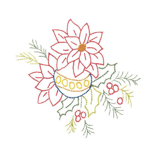 Pano de Prato com Risco de Natal para Bordar Pano de Prato com Risco de Natal para Bordar