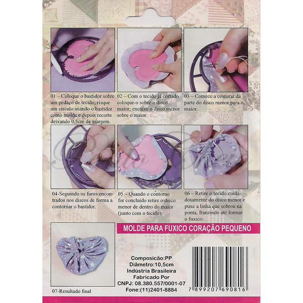 Molde para Fuxico A.B.C. da Arte - Coração 