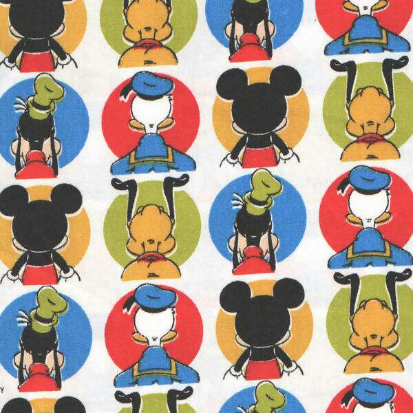 Tecido Estampado - Coleção Disney  Turma do Mickey de Costa - Cor 01 Des.MK007 - 0,50x1,50m - Maluhy
