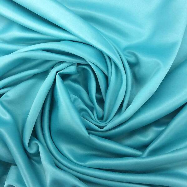 Tecido de Cetim Azul Tiffany - 1,00x1,40mt