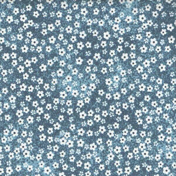 Tecido Estampado - Florzinhas Azul Cor 5 - Des.2626 - 0,50x1,50mt