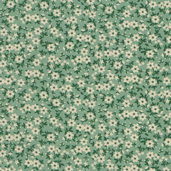 tecido-florzinhas-bege-fundo-verde-2010-04