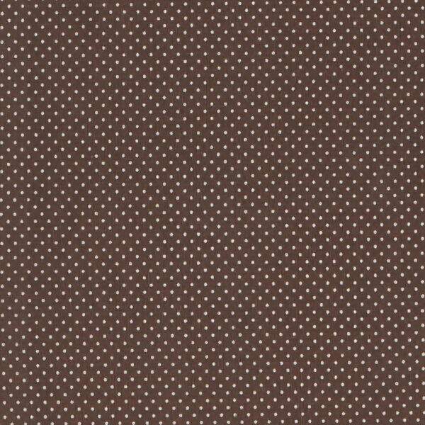 Tecido Estampado - Micro Poa Marrom Cor 5 - Des.2206 - 0,50x1,50mt
