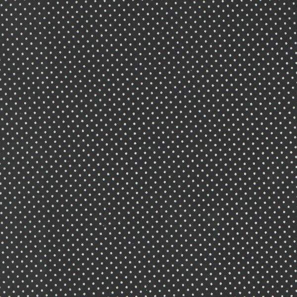 Tecido Estampado - Micro Poa Preto cor 6 - Des. 2206 - 0,50 x 1,50 MT