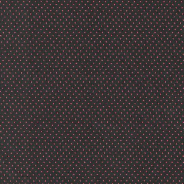 Tecido Estampado - Micro Poa Preto com Vermelho Cor 6 - Des.2207 - 0,50x1,50mt