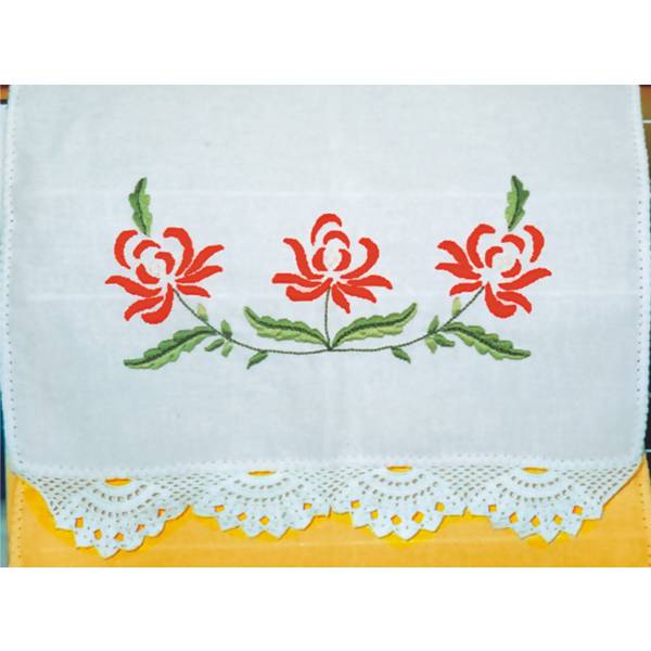 Tecido Riscado para bordar - Flor 1720 - 50x70cm 