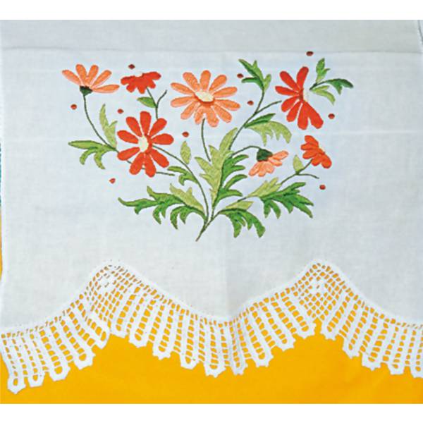 Tecido Riscado para Bordar - Flores 1730 -  50x70cm