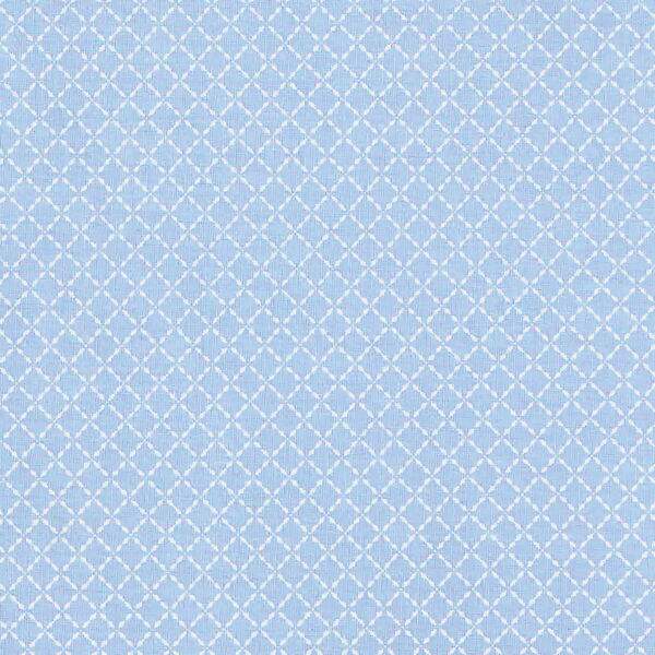 Tecido Estampado - Triângulo Azul Bebê Cor 082 Des.1217 - 0,50x1,50mt