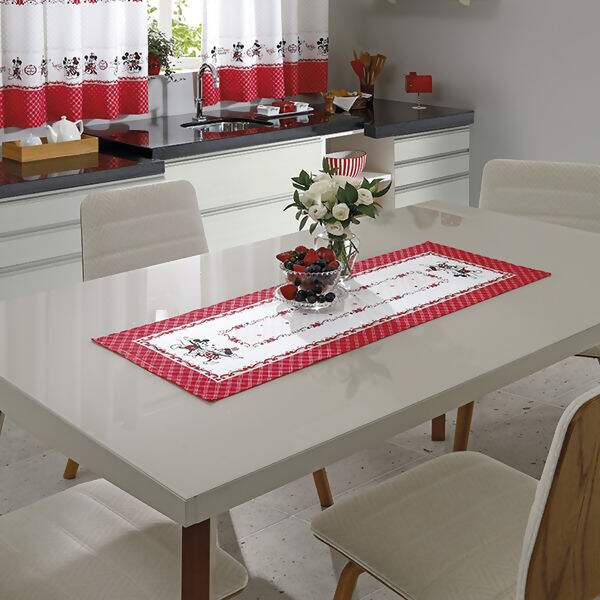 Caminho de Mesa 35 x 100 cm - Mickey e Minnie - Döhler Caminho de Mesa 35 x 100 cm - Mickey e Minnie - Döhler