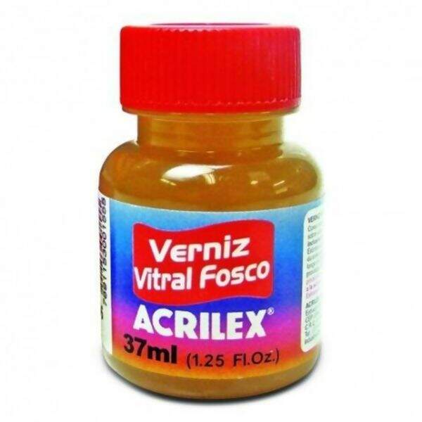 Verniz Vitral Fosco - 37ml - Acrilex.