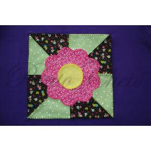 Projeto para Appliqué - Flor Grande Patchwork