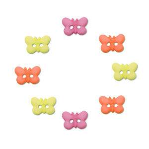 Botão We Care About - Borboleta - Pacote com 6 unidades