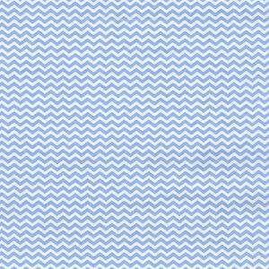 Tecido Estampado - Mini Chevron Azul Cor 04 - Des.180532 - 0,50x1,50mt