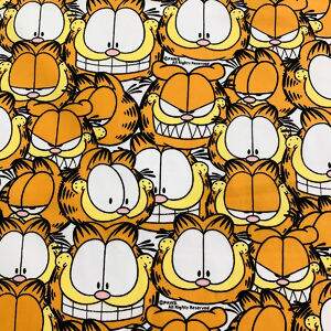 Tecido Estampado - Garfield Caras Cor 01 - Des.GA008 - 0,50 x 1,50mt-Maluhy