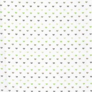 Tecido Estampado - Amor Verde Cor 13 - Des.180572 - 0,50x1,50mt