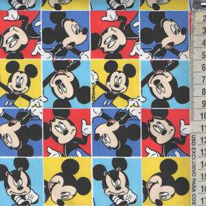 Tecido Estampado - Coleção Disney - Mickey Quadrinhos - Cor 01  Des.MK002 - 0,58x1,50m - Maluhy
