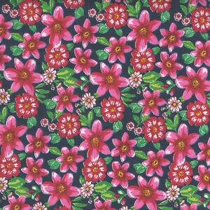 Tecido Estampado - Flores Chitinha  Cor 2 - Des.2641 - 0,50x1,50mt