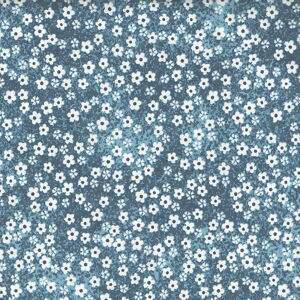Tecido Estampado - Florzinhas Azul Cor 5 - Des.2626 - 0,50x1,50mt