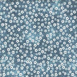 Tecido Estampado - Florzinhas Azul Cor 5 - Des.2626 - 0,50x1,50mt