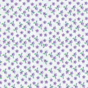 Tecido Estampado - Florzinhas Lilás  Cor 03 -  Des.3014 - 0,50x1,50mt