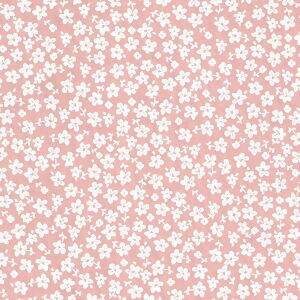 Tecido Estampado - Florzinhas Rosê Cor 053 -  Des.2117 - 0,50x1,50mt