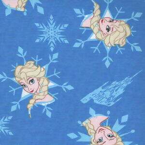 Tecido Estampado - Coleção Disney - Frozen Elsa - Cor 01 - Des.FR002 - 0,50x1,50m - Maluhy